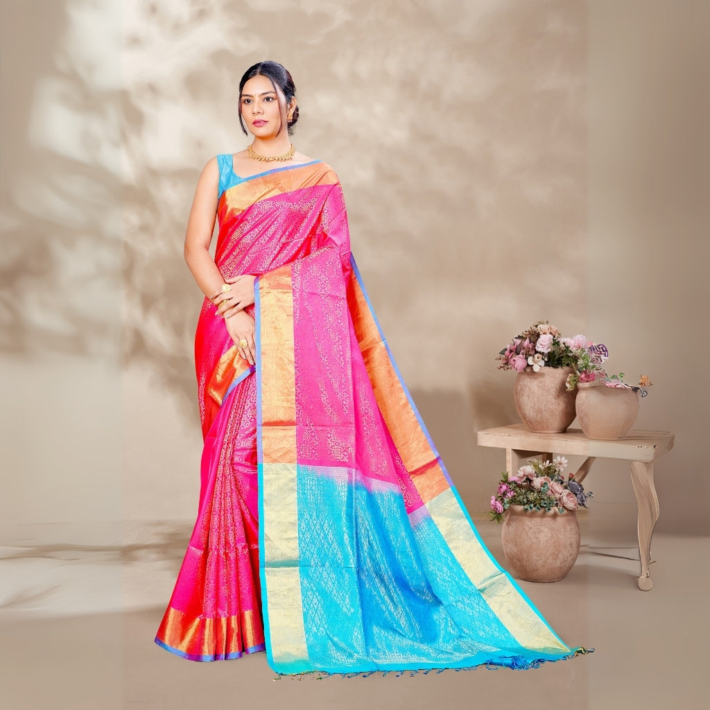 Zartari Pure Silk Coimbatore Soft Silk saree