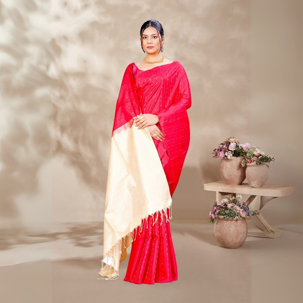 Zartari Pure Silk Coimbatore Soft Silk saree
