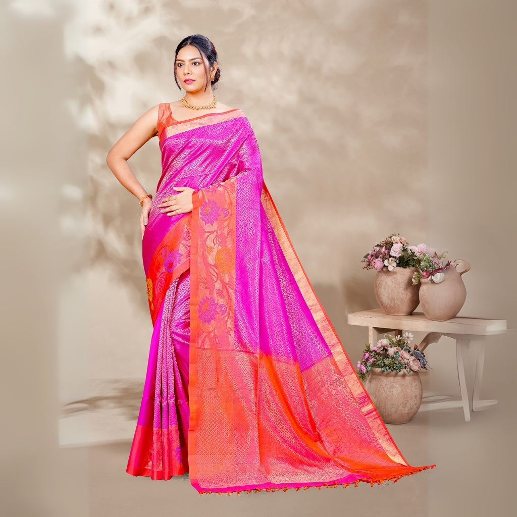 Zartari Pure Silk Coimbatore Soft Silk saree