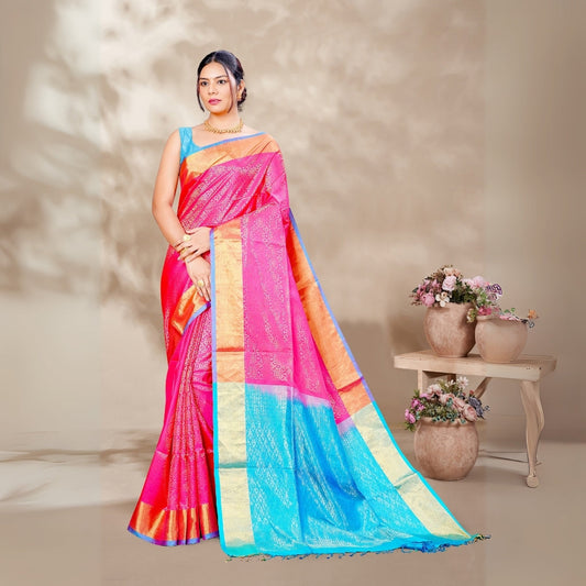 Zartari Pure Silk Coimbatore Soft Silk saree 