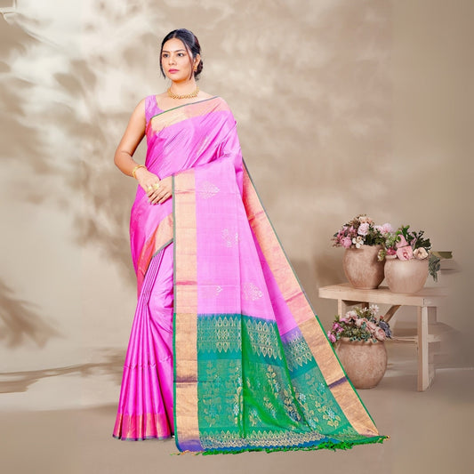 Zartari Pure Silk Coimbatore Soft Silk saree 