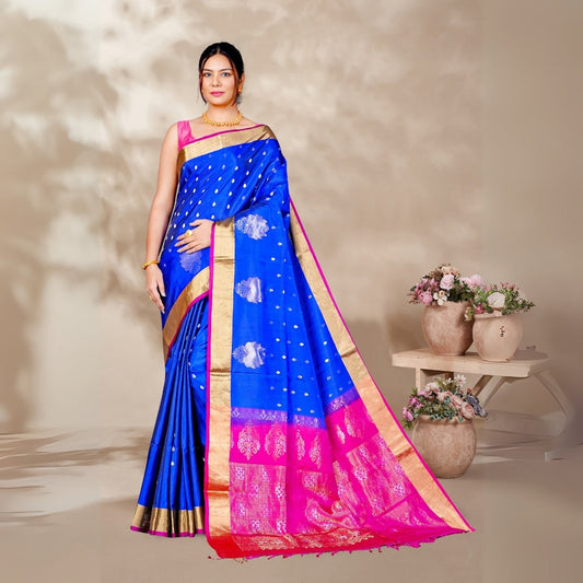 Zartari Pure Silk Coimbatore Soft Silk saree 