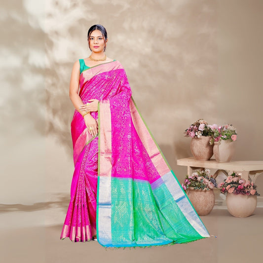 Zartari Pure Silk Coimbatore Soft Silk saree 