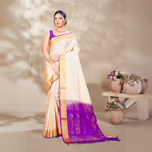 Zartari Pure Silk Coimbatore Soft Silk saree 