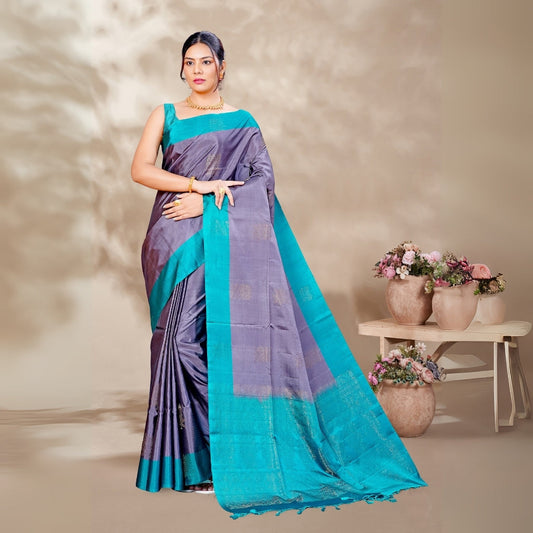 Zartari Pure Silk Coimbatore Soft Silk saree 