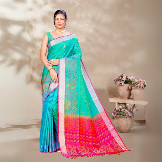 Zartari Pure Silk Coimbatore Soft Silk saree 
