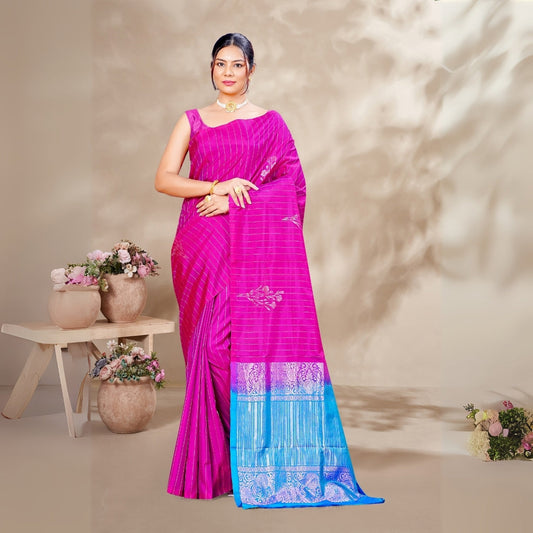 Zartari Pure Silk Coimbatore Soft Silk saree 