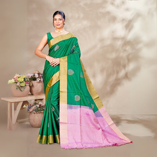 Zartari Pure Silk Coimbatore Soft Silk saree 