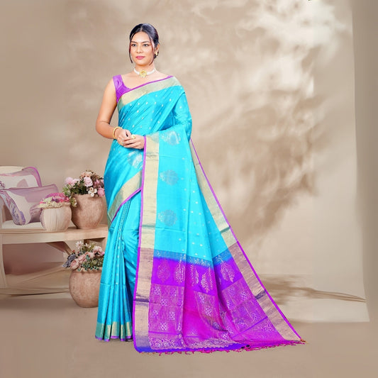 Zartari Pure Silk Coimbatore Soft Silk saree 