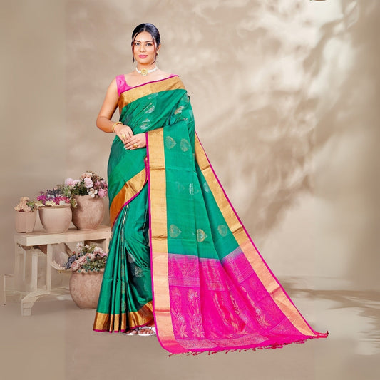 Zartari Pure Silk Coimbatore Soft Silk saree 