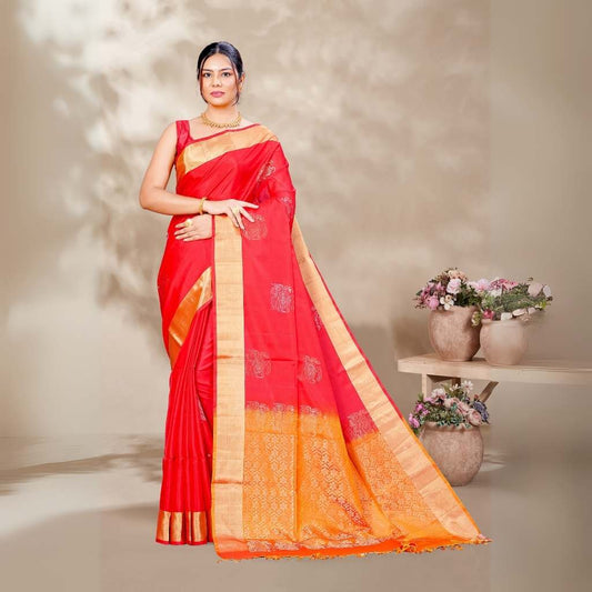 Zartari Pure Silk Coimbatore Soft Silk saree 