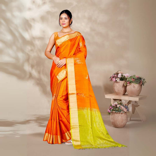 Zartari Pure Silk Coimbatore Soft Silk saree 