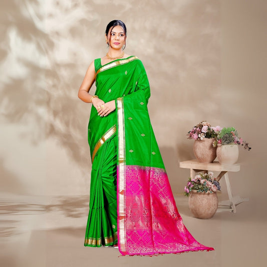 Zartari Pure Silk Coimbatore Soft Silk saree 
