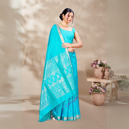 Zartari Pure Silk Coimbatore Soft Silk saree 