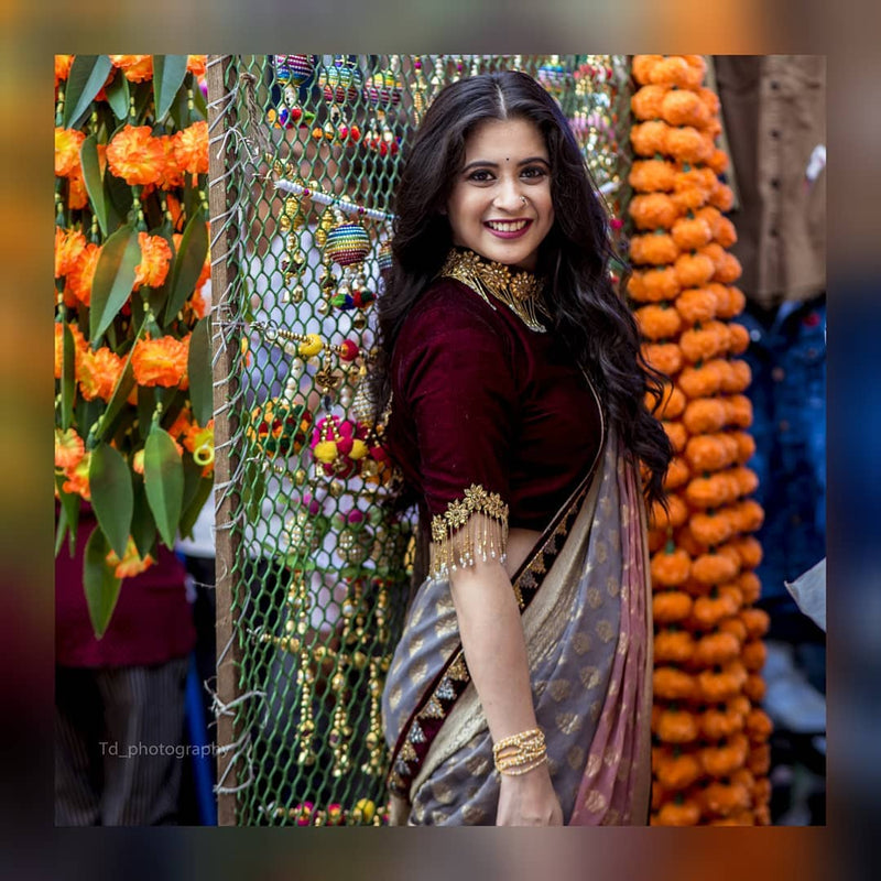Gayatri Datar in Zartari Pure Silk