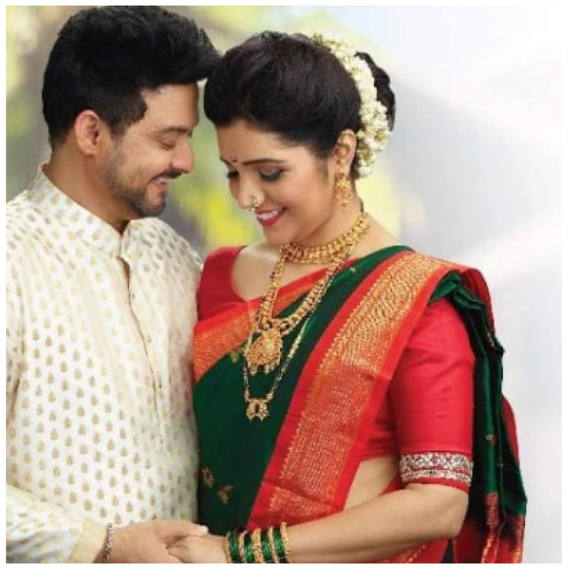 Mukta Barve in Zartari Pure Silk