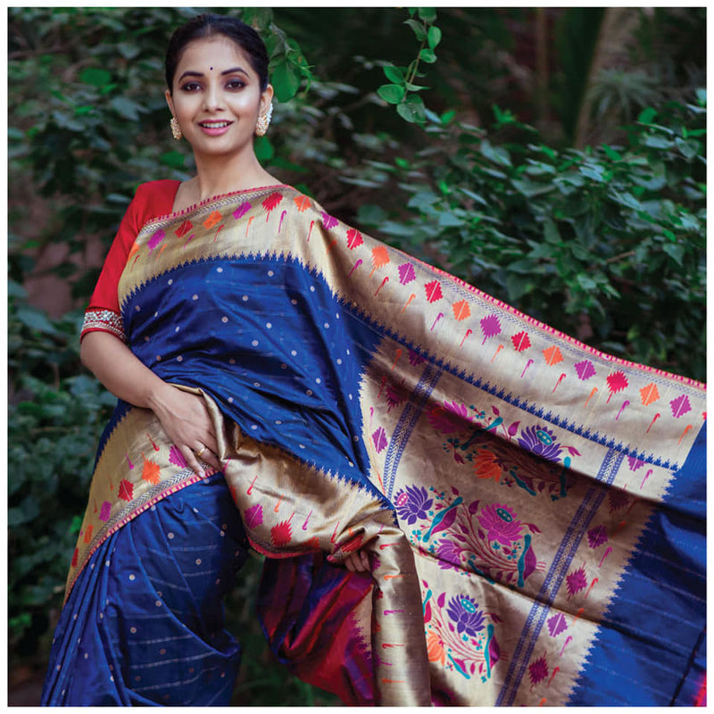 Saylee Sanjeev in Zartari Pure Silk