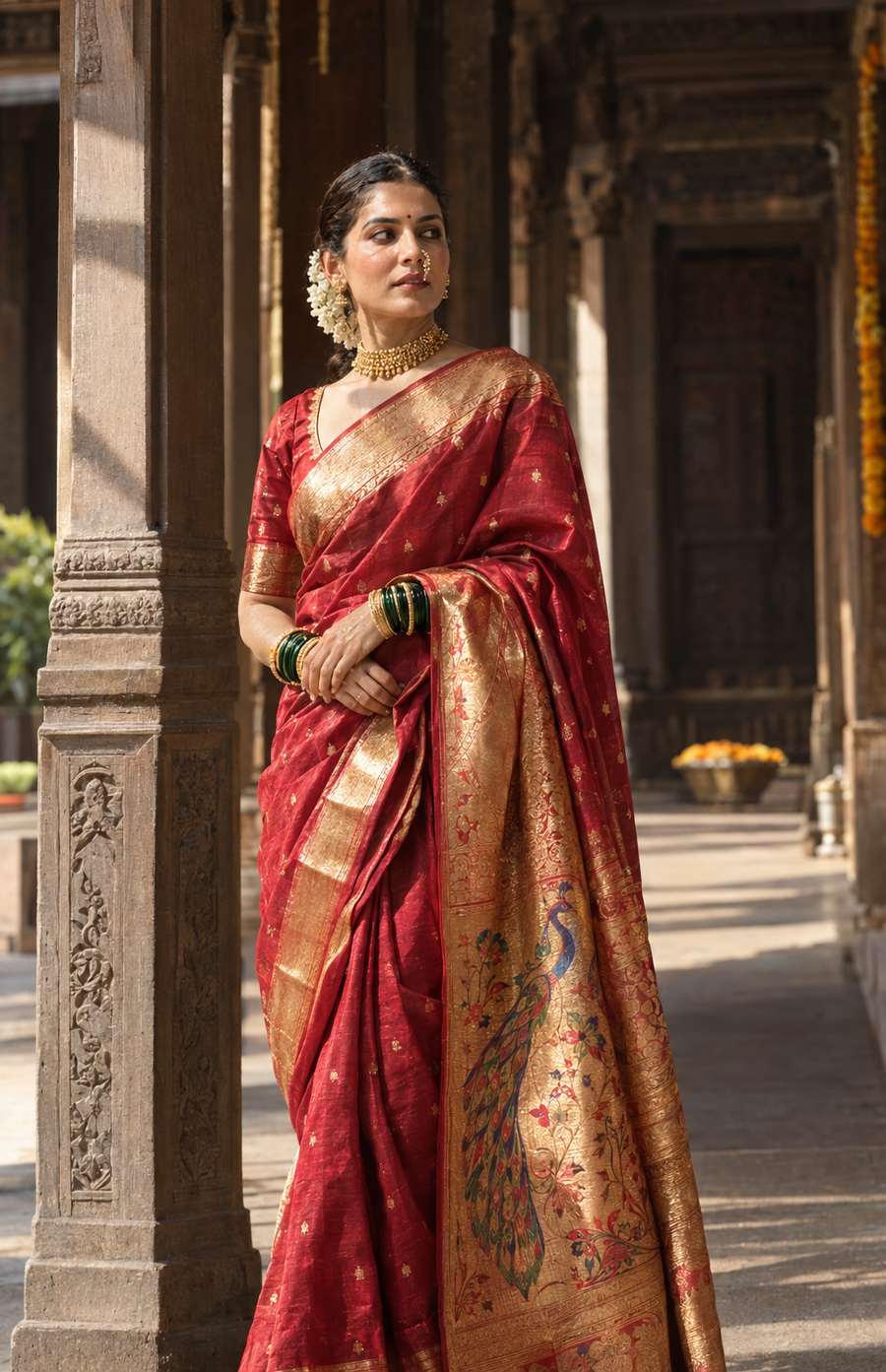 The Grand Trousseau - Zartari Silk Drape