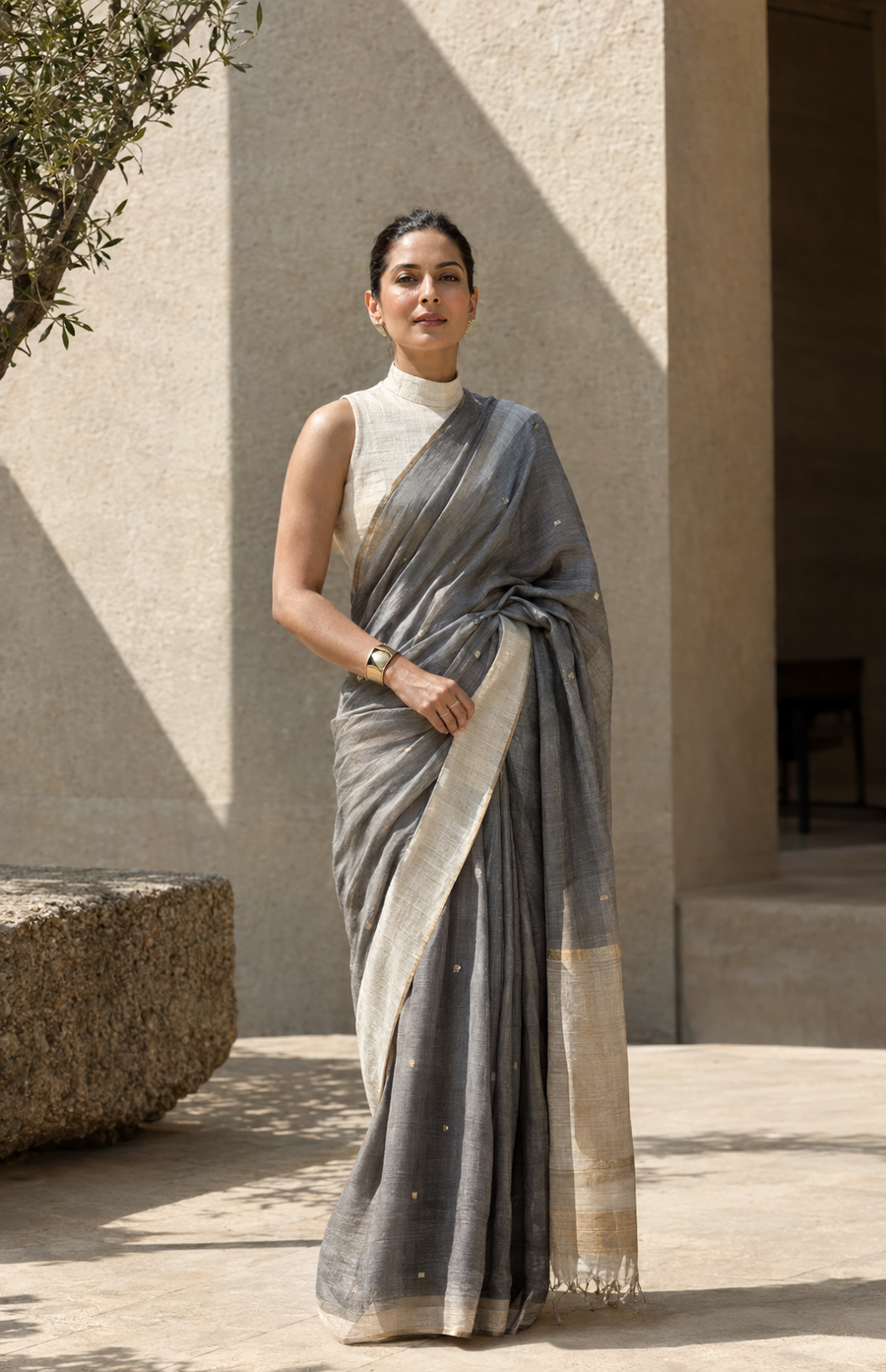 Contemporary Minimal - Zartari Silk Drape
