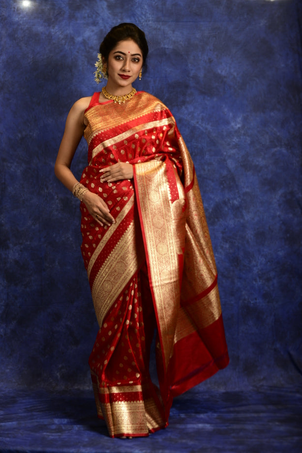 Banarasi Soft Silk Full Weaving Patola Pattern Saree